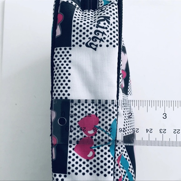 Hello Kitty Travel Organizing Pouch 3 Sections Drawstring, Net & Zipper Sanrio - Picture 9 of 12